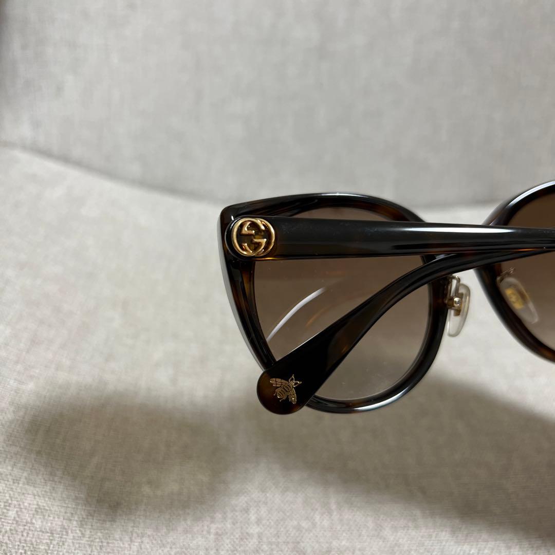 【美品】GUCCI サングラス UV加工 べっ甲 フォックス