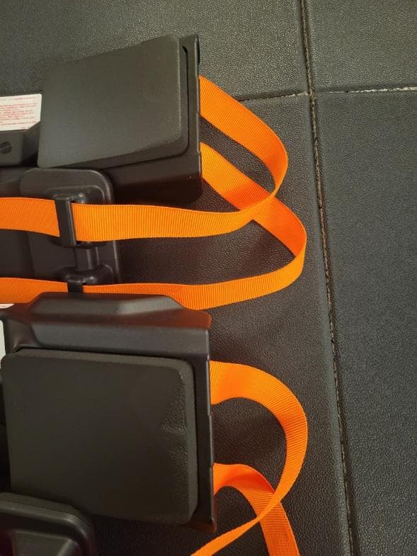 RealLine 　コア②　トレーニング・パワーベルト ブラック/オレンジ