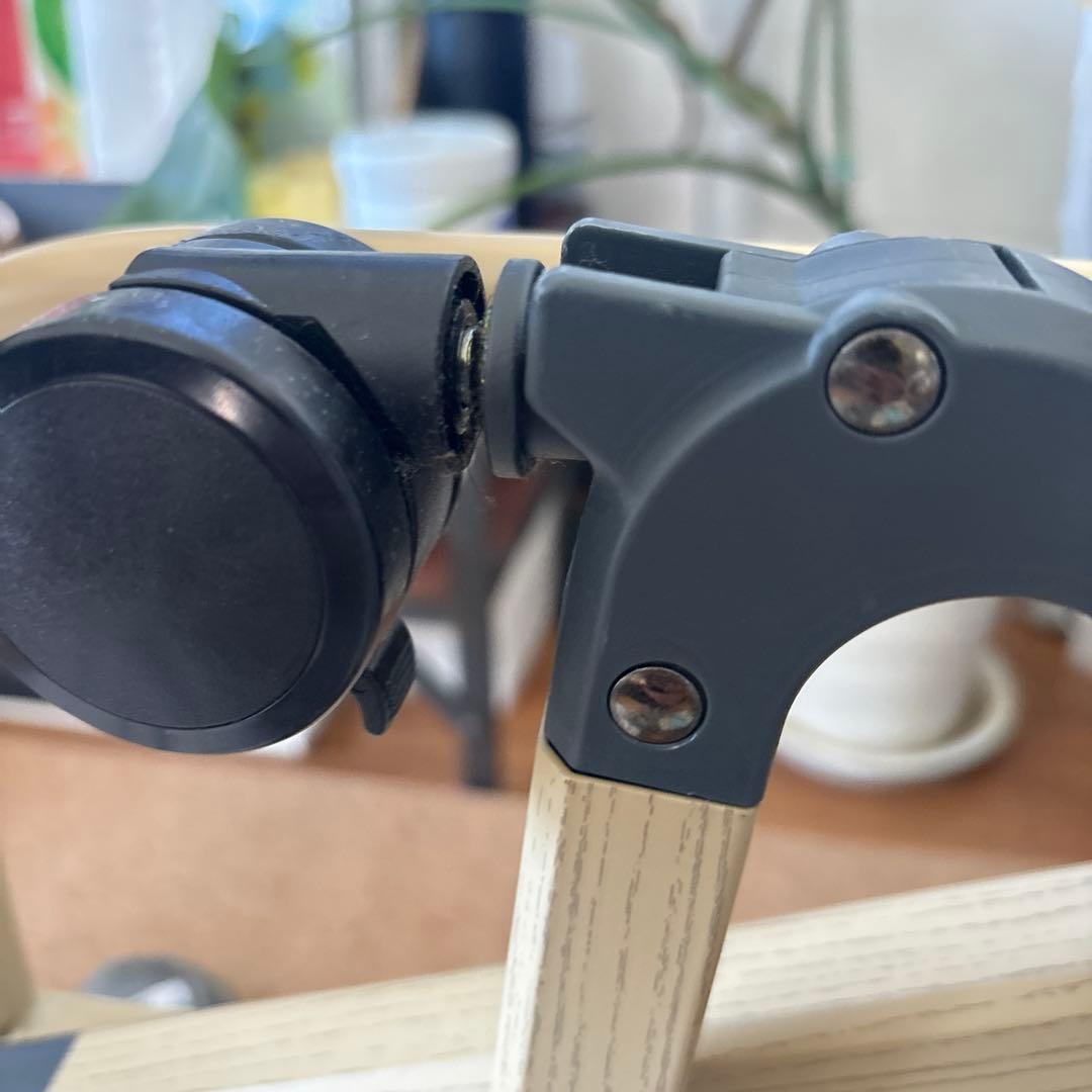 HZDMJ 折りたたみベビーベッド グレー