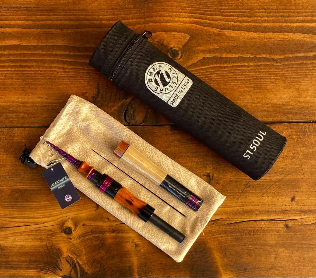 4ft11inch トラウトロッド　ウッドグリップ　　天然木グリップ 渓流釣り