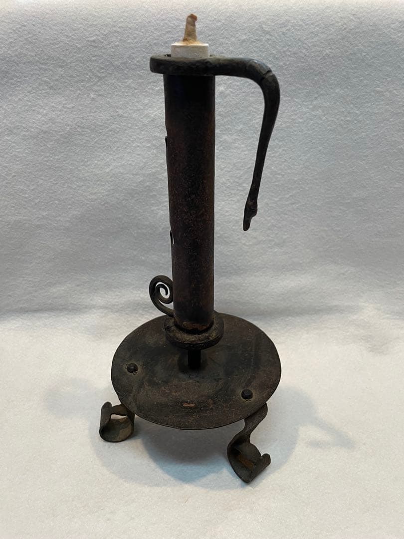 自在燭台（五段高さ調節可能）和蝋燭　燭台