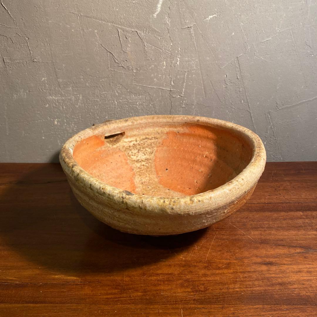 石田千比呂作 穴窯 片口大鉢 共箱 作家物 焼き物 骨董品 コレクション