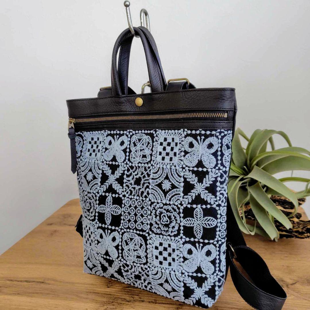 ミナペルホネン/forest tileフォレストタイルグレイ/A４トート2Way