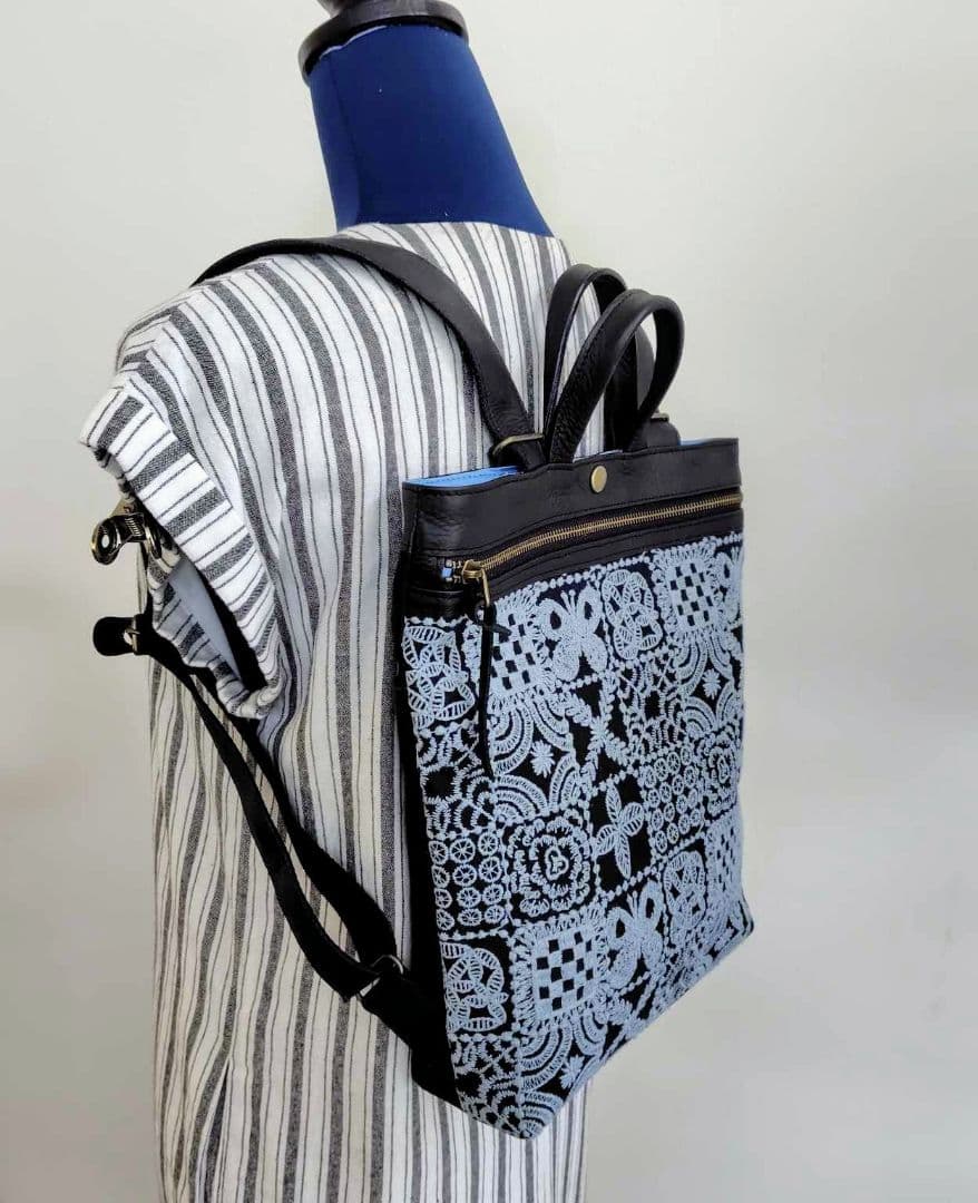 ミナペルホネン/forest tileフォレストタイルグレイ/A４トート2Way