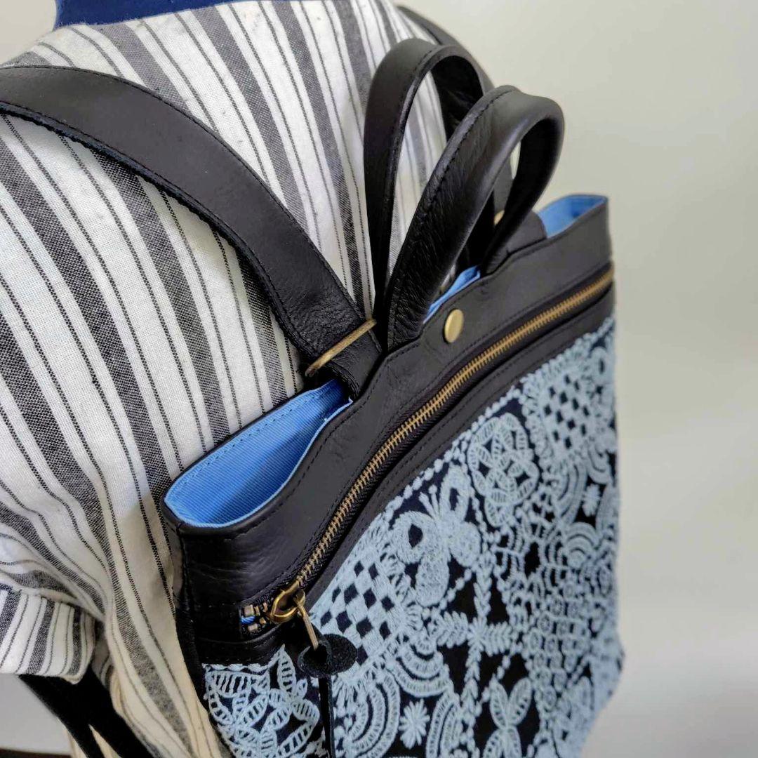 ミナペルホネン/forest tileフォレストタイルグレイ/A４トート2Way