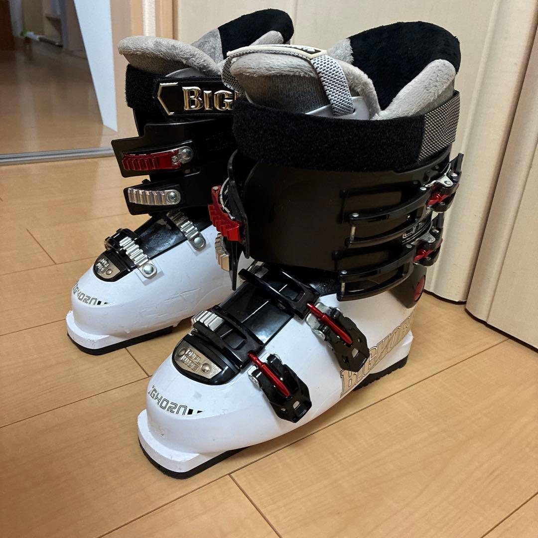 BIG HORN スキー ブーツ ホワイト/ブラック　26.0cm（大きめ）