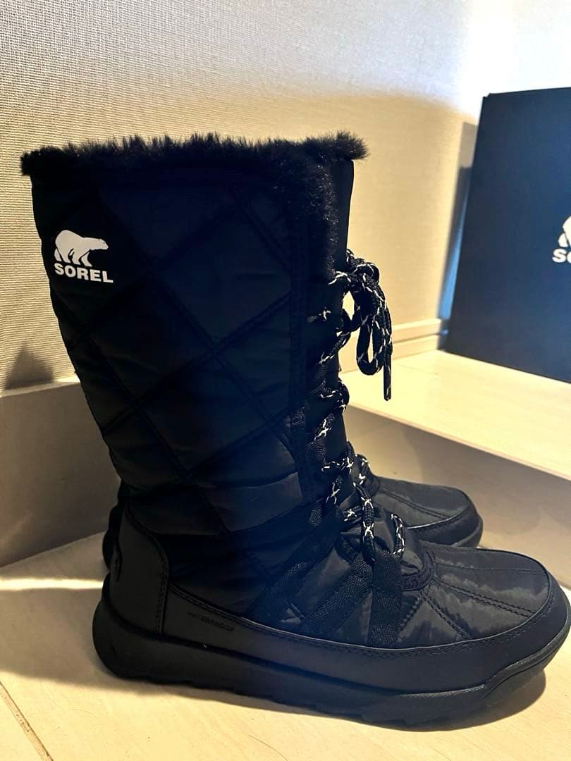 超美品☆SOREL ウィンターブーツ 黒　箱付