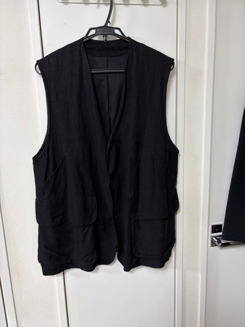 Comoli ヴィスコースリネンハンティングベスト　free size