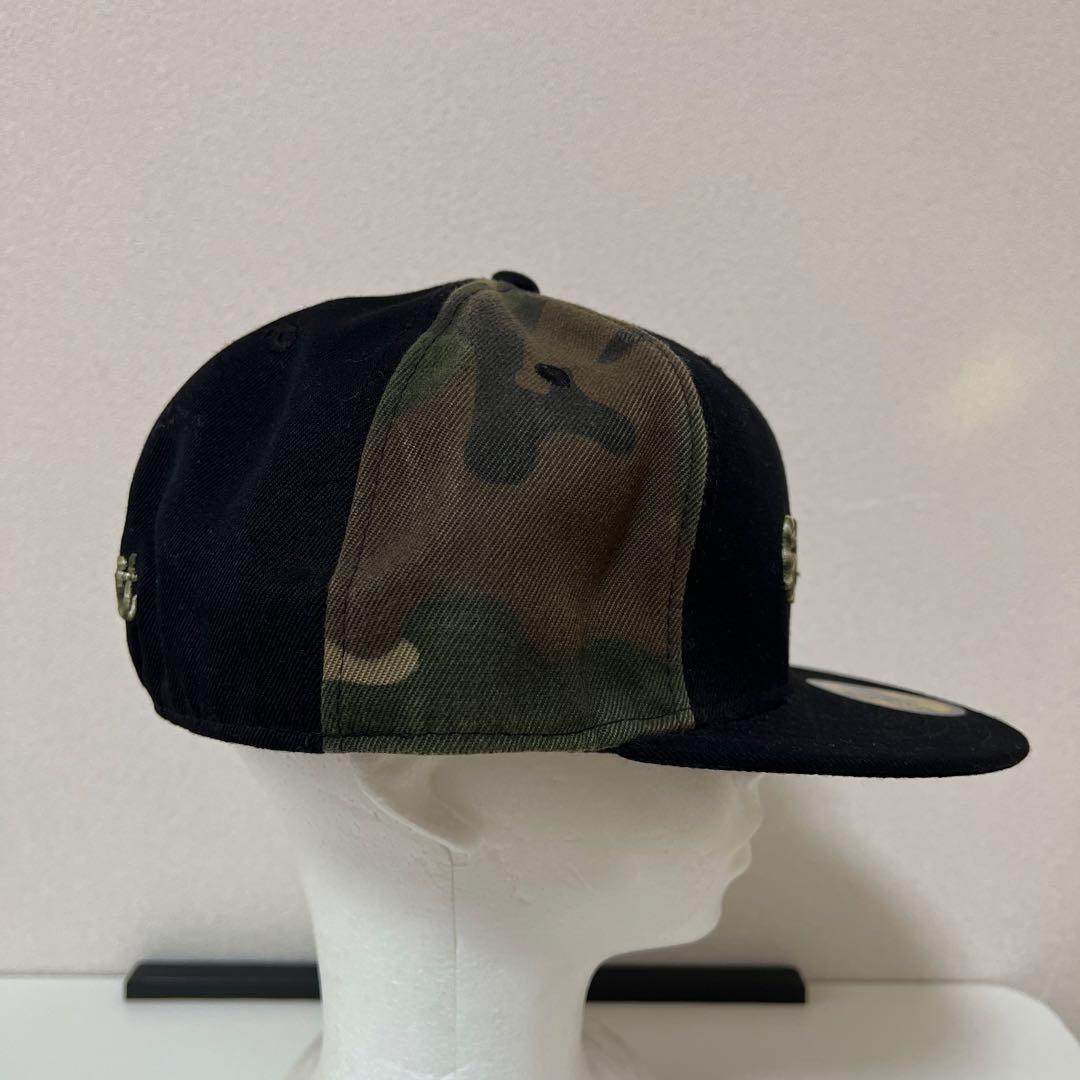 G-UNIT NEW ERA キャップ　クレイジーパターン　迷彩　刺繍　７5/8