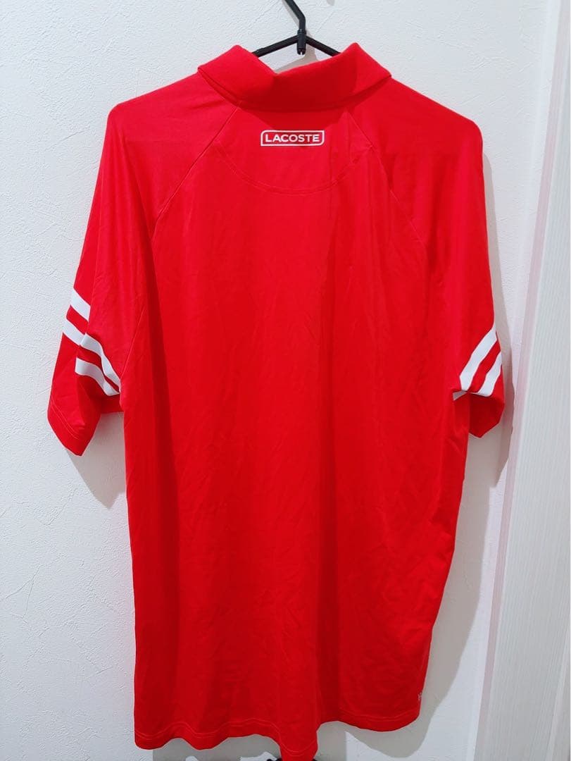 ラコステ LACOSTE テニスウェア メンズ ポロシャツ 005 レッド