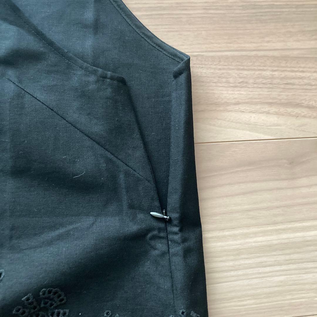 23区【洗える】リネンエンブロイダリー キャミソール ブラウス&パンツセット