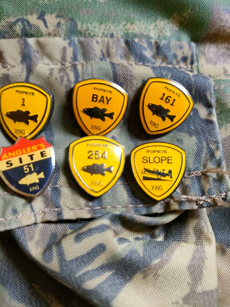 STEARNS 米国製 フィッシングベスト USCG認証 POPEYEピンバッジ