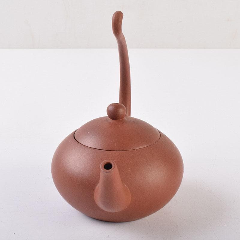 中国　紫砂　朱泥　急須　茶壷　在銘　V　R9047