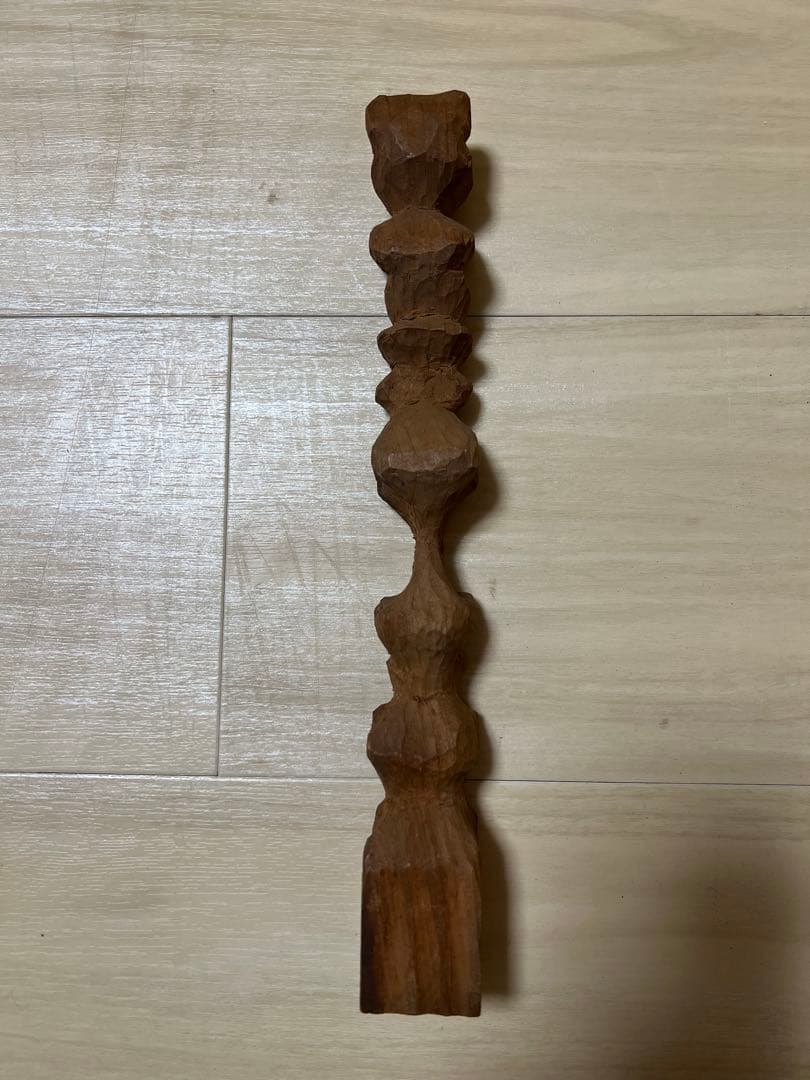 トーテムポール 郷土玩具 アート アノニマス 作家 当時物 木製 JAPAN 1