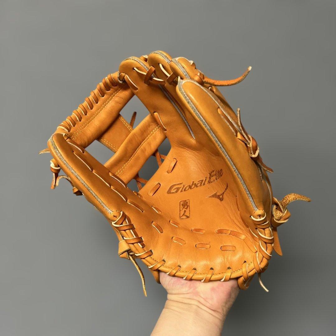 1221 ミズノ グローバルエリート 坂本勇人モデル 極美品 軟式内野手グローブ