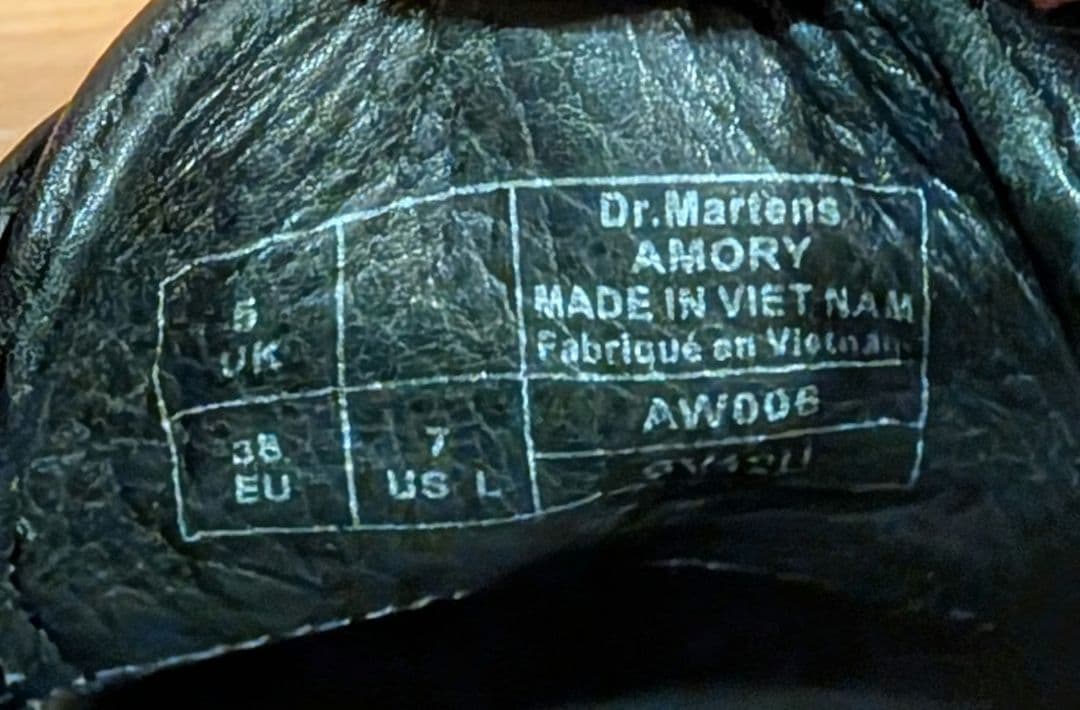希少　ドクターマーチン　AMORY　3ホールシューズ　チャンキーヒール　レザー