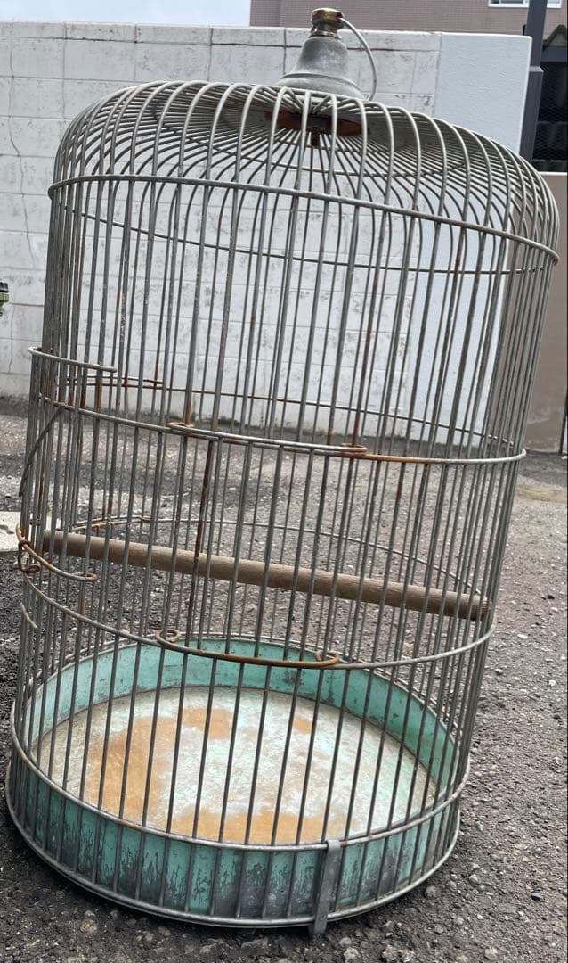 金属製 大型鳥かご 直径約45cm 高さ約74cm