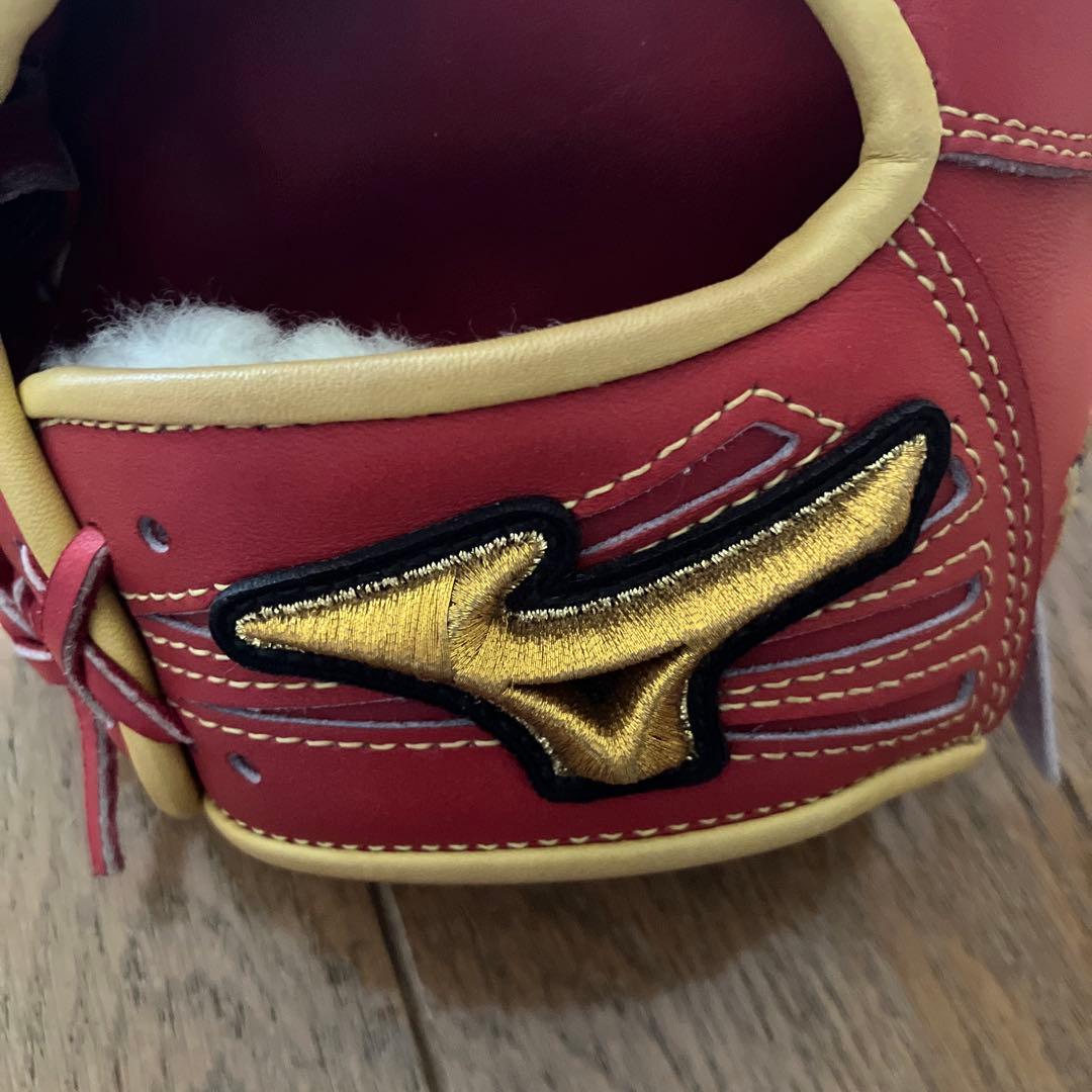 MizunoPro 軟式グローブ レッド 収納袋付き