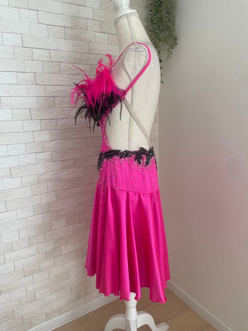 社交ダンス【TAKADANCE】ラテンドレス　タカダンドレス　ピンク