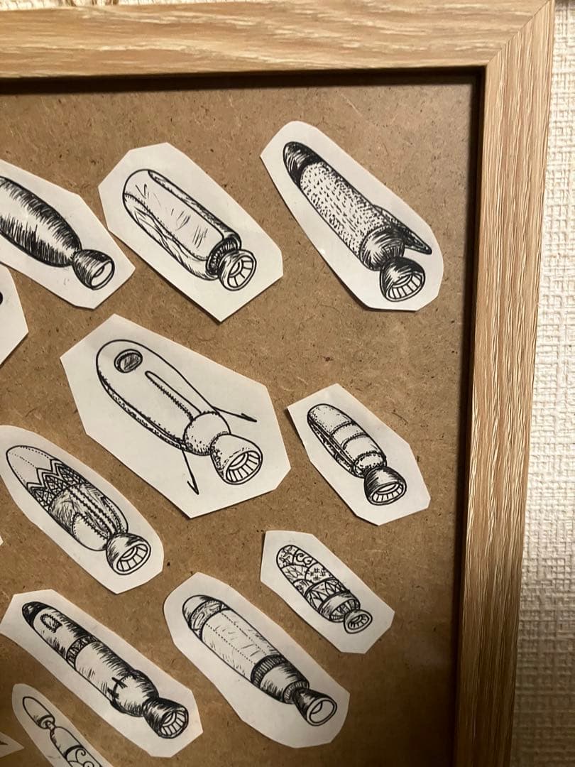 ボールペン原画 ミサイル