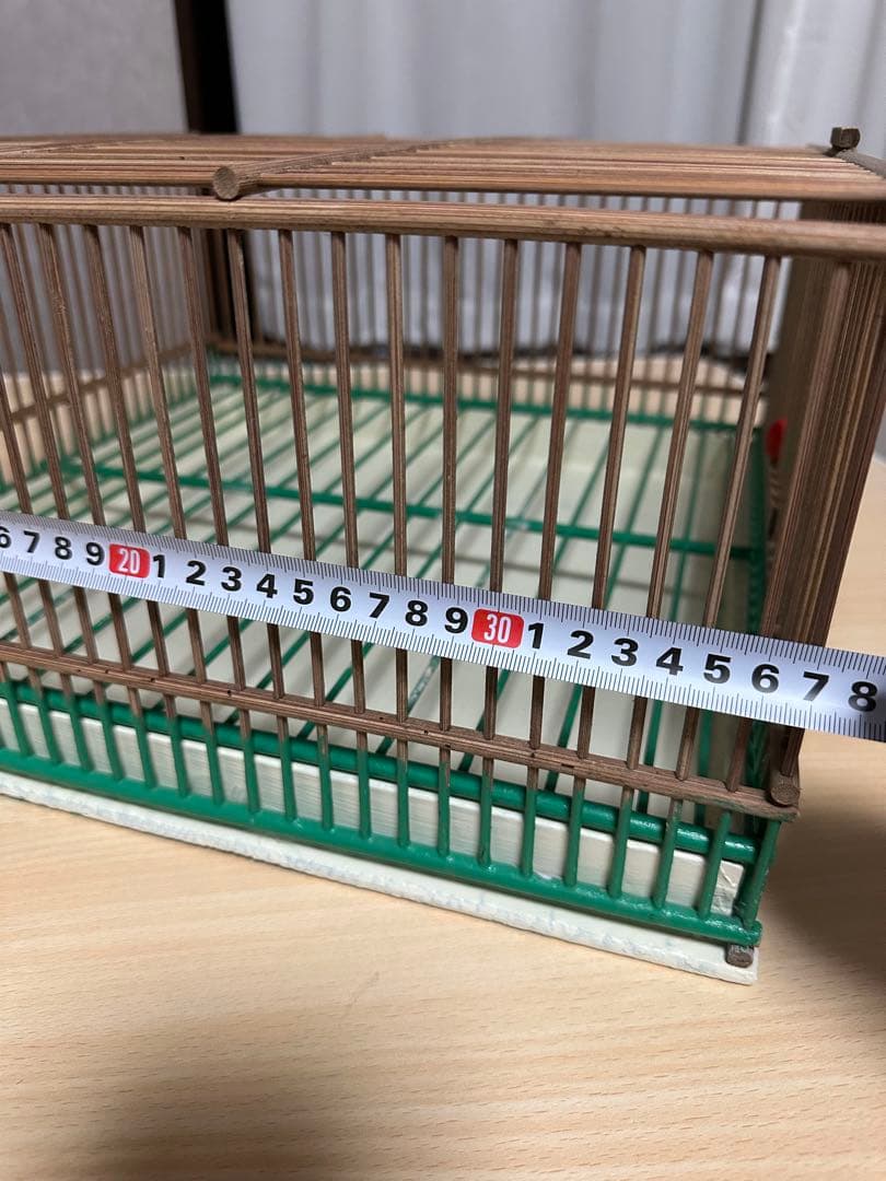 鳥籠　手作り　正方形　2面入口