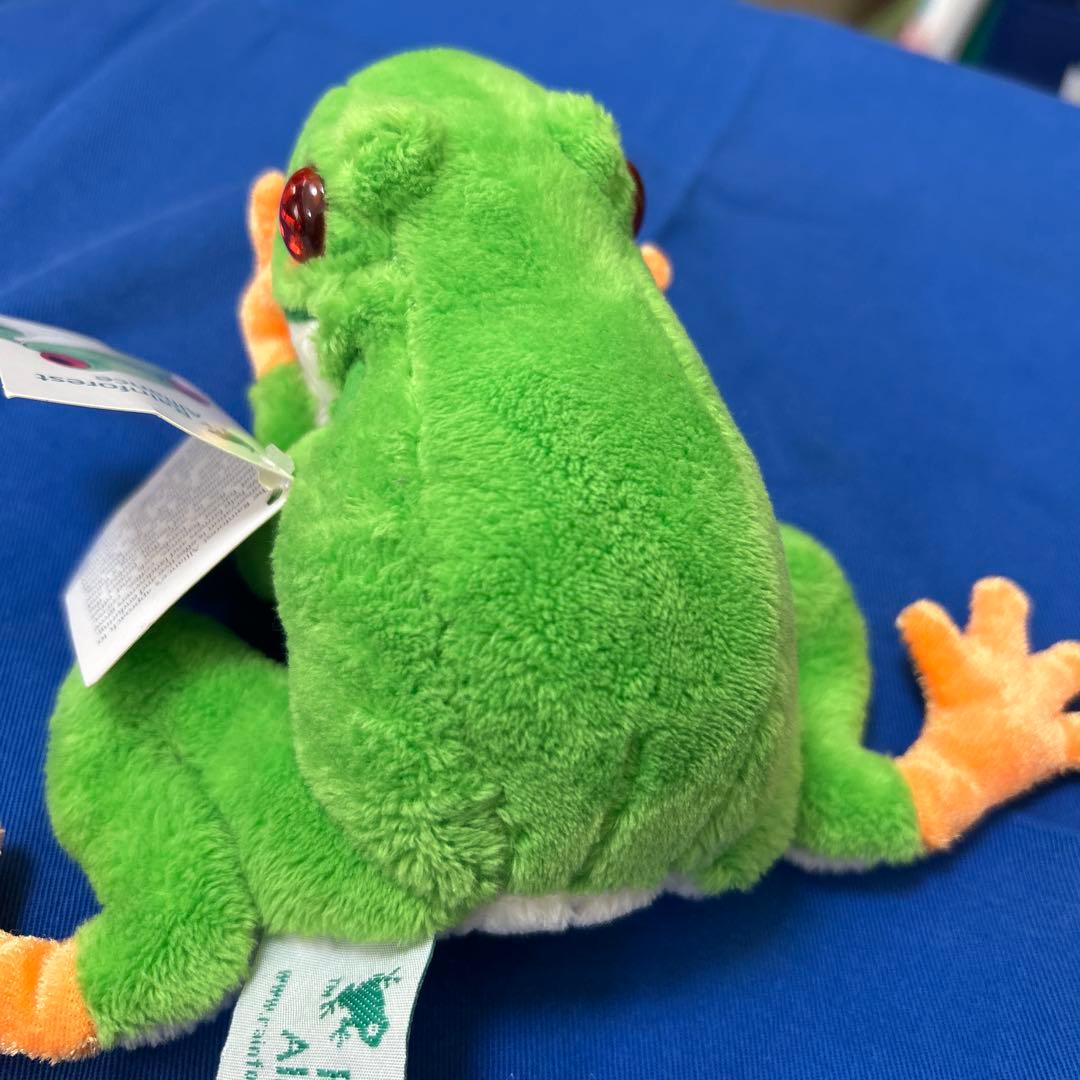 非売品レアRainforest Alliance 新品カエルのぬいぐるみ