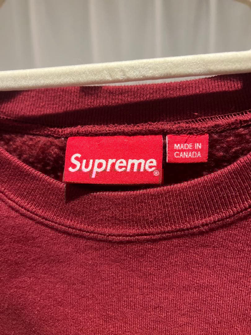 ド*ん様 Supreme Box Logo Crewneck Cardinal
