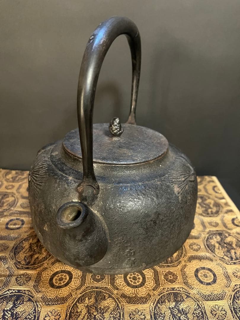 鉄瓶 茶道具 南部鉄器 アンティーク 湯沸かし 金属工芸 煎茶道具 茶器 鉄器