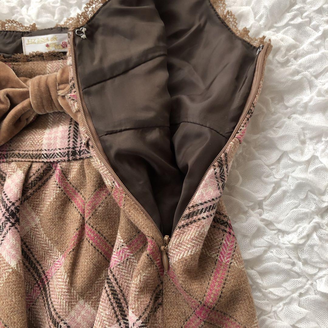 希少 00s 旧タグ LIZLISA リズリサ　チェック柄キャミソール　y2k