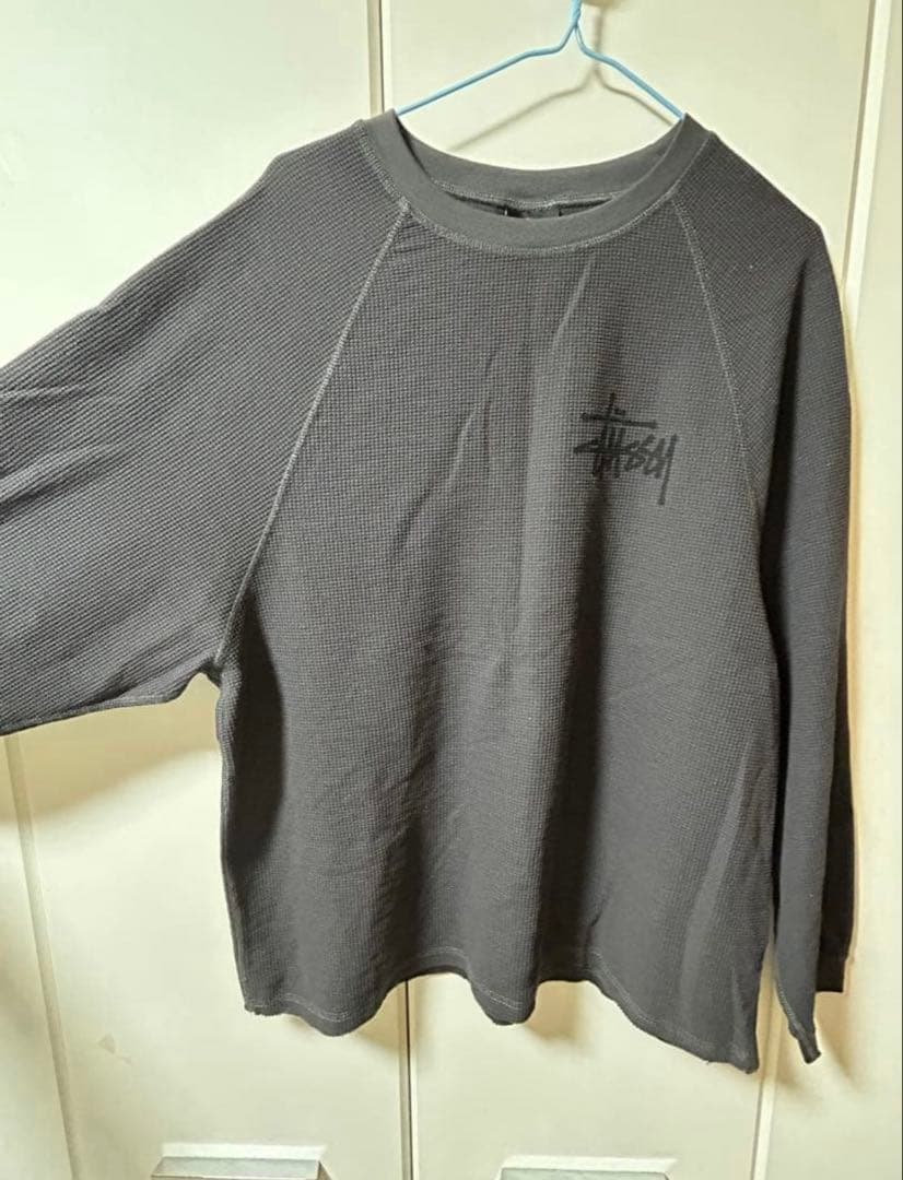 STUSSY BASIC THERMAL black ステューシー サーマル 黒