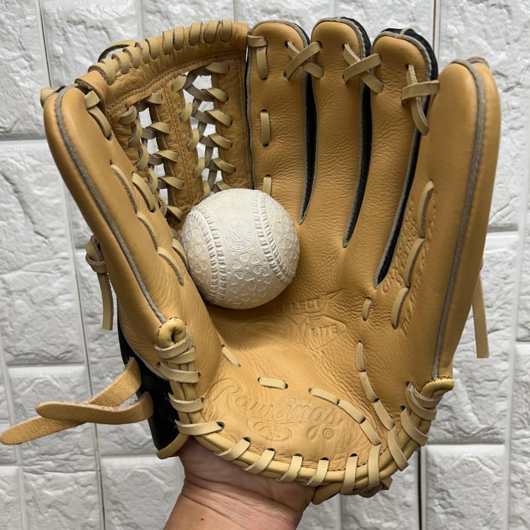 【美品】野球 グローブ 軟式 一般 内野手 外野手 Rawlings