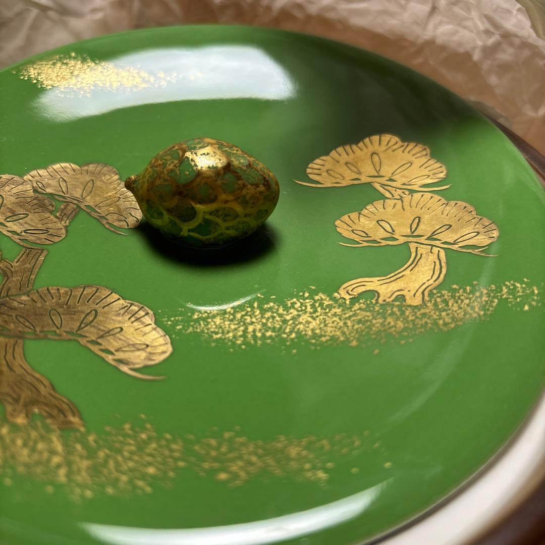 茶道具 水指（水差・みずさし） 水指 松 金淡々斎好写