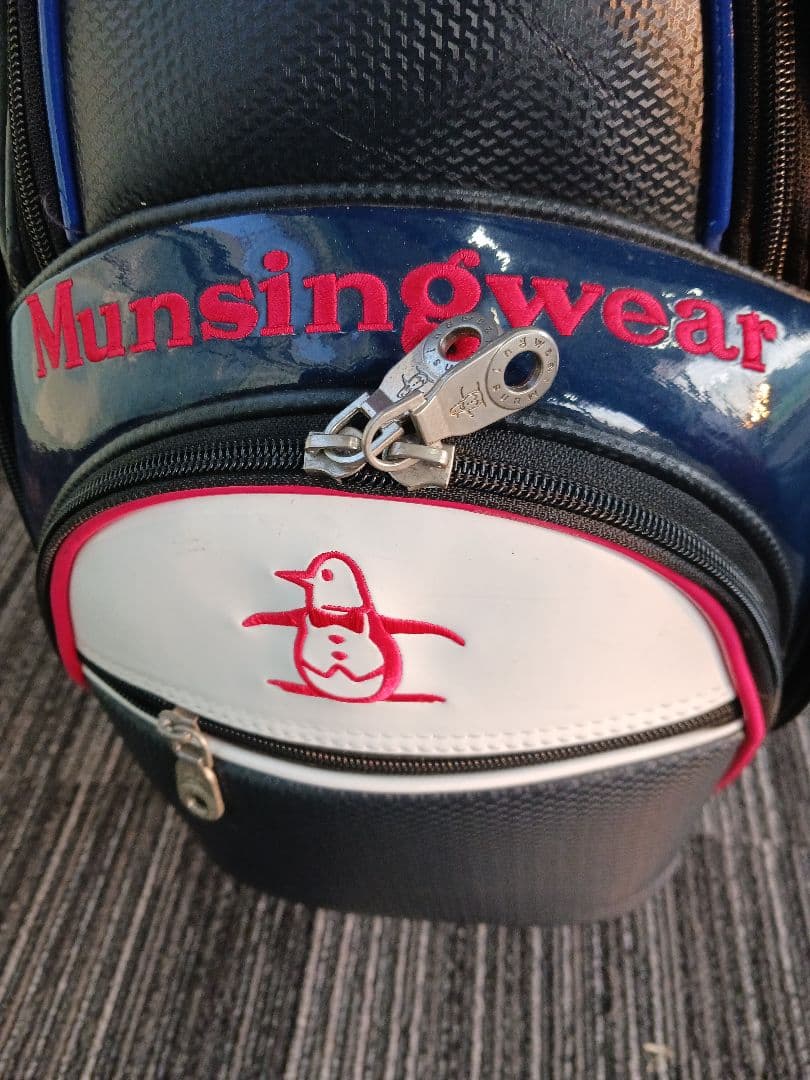 【希少】 おしゃれなトラベルカバー付　Munsingwearキャディバッグ