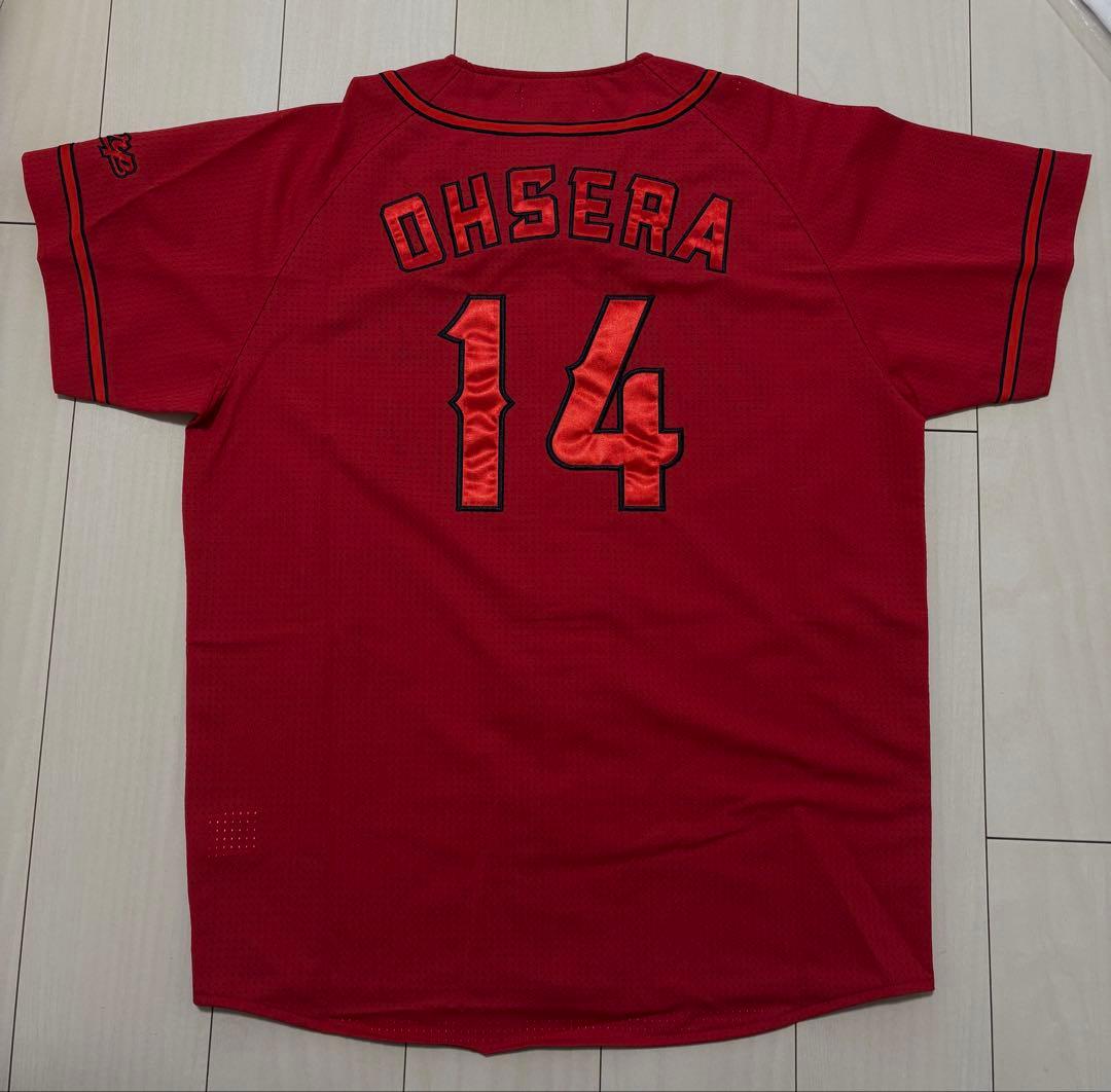 【新品未使用】直筆サイン入り大瀬良大地 ハイクオリティユニフォーム Lサイズ