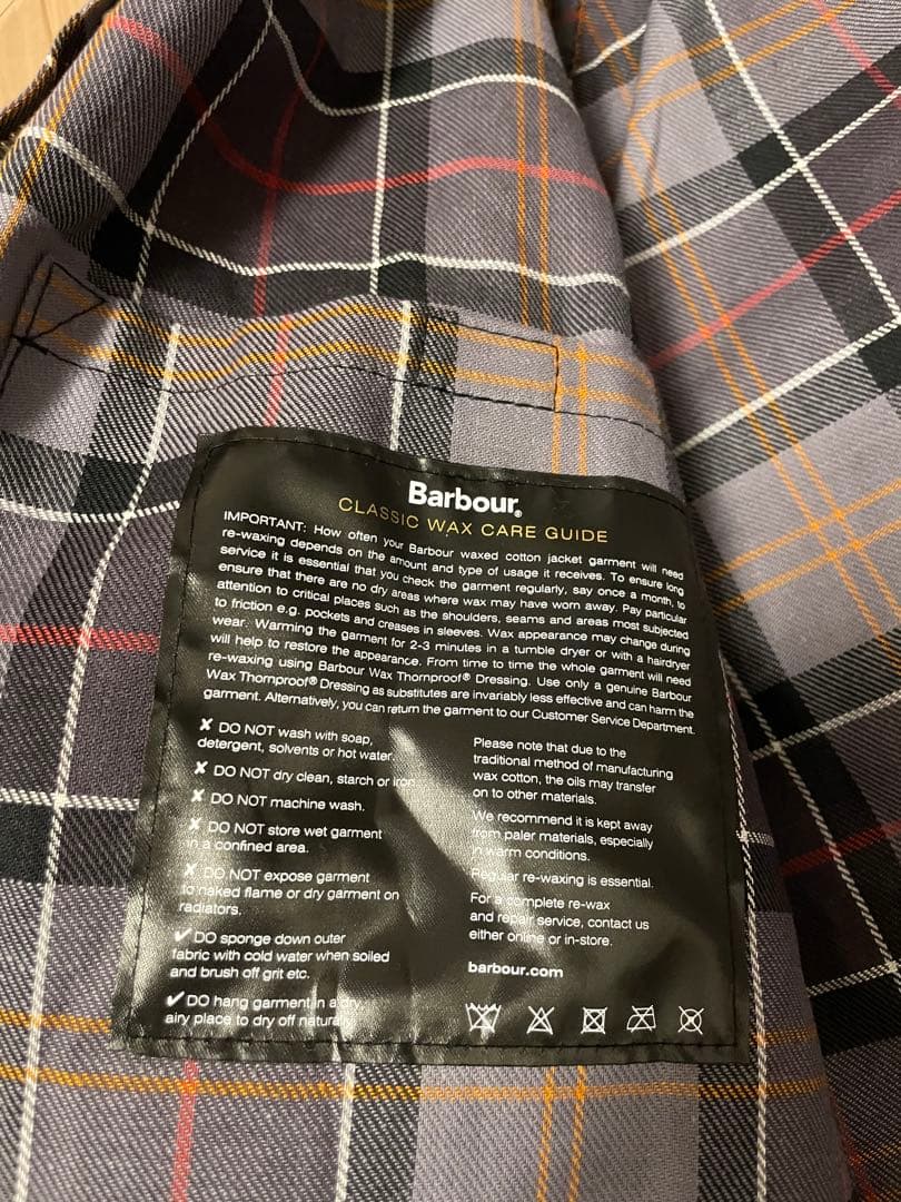 【新品未使用】Barbour バブアー ビデイル　WAX 42 ブラック 黒