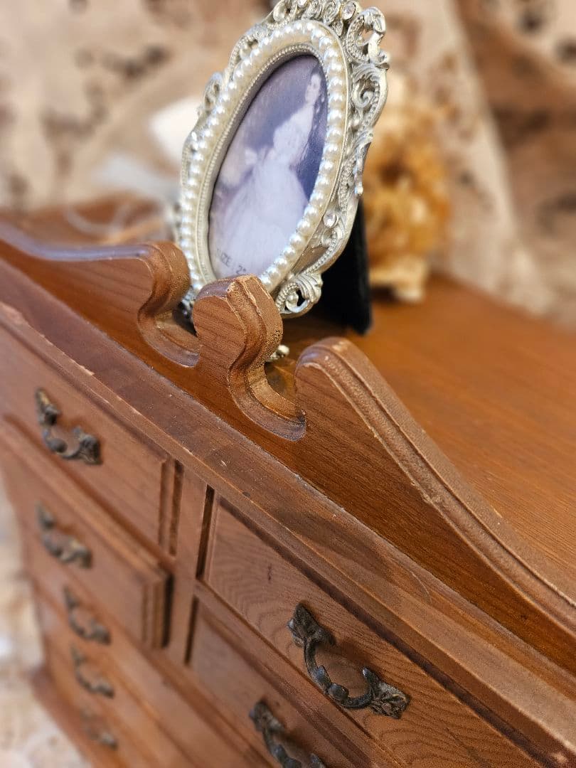 フランスアンティーク風　小物入れ　キャビネット　ブロカント