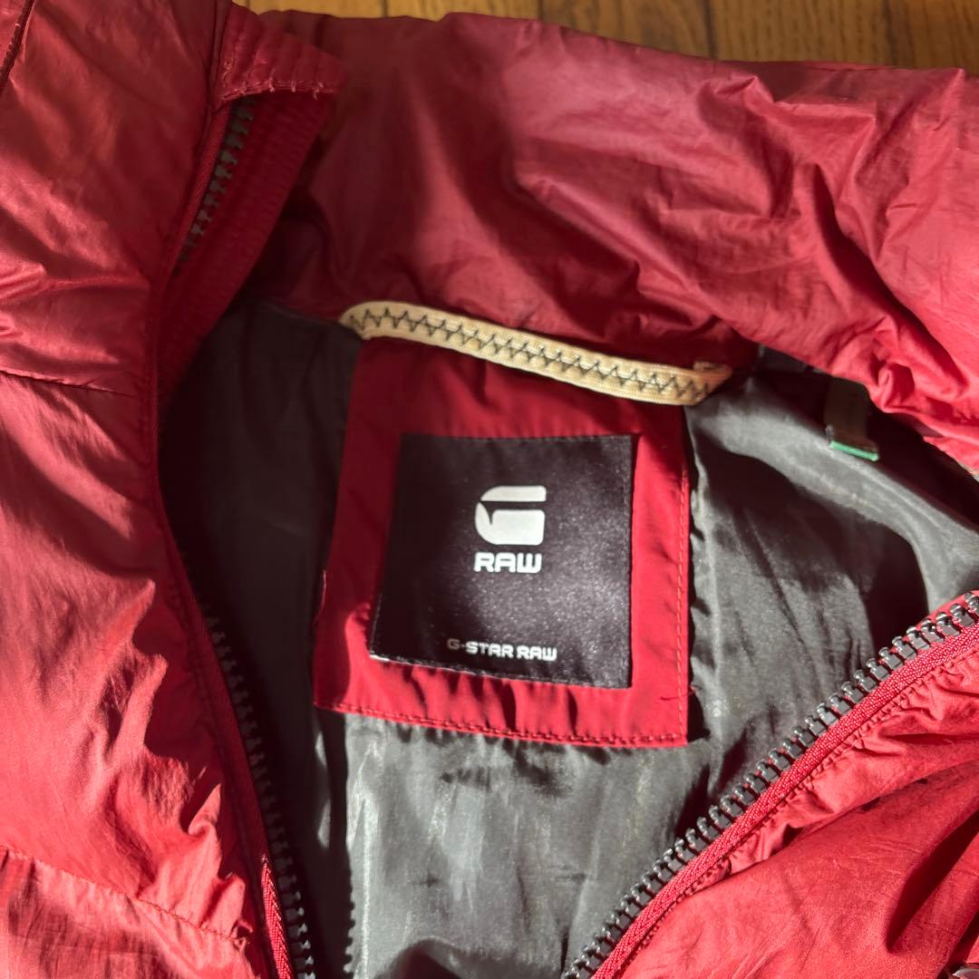 G-STAR RAW メンズ ダウンジャケット ワインレッド