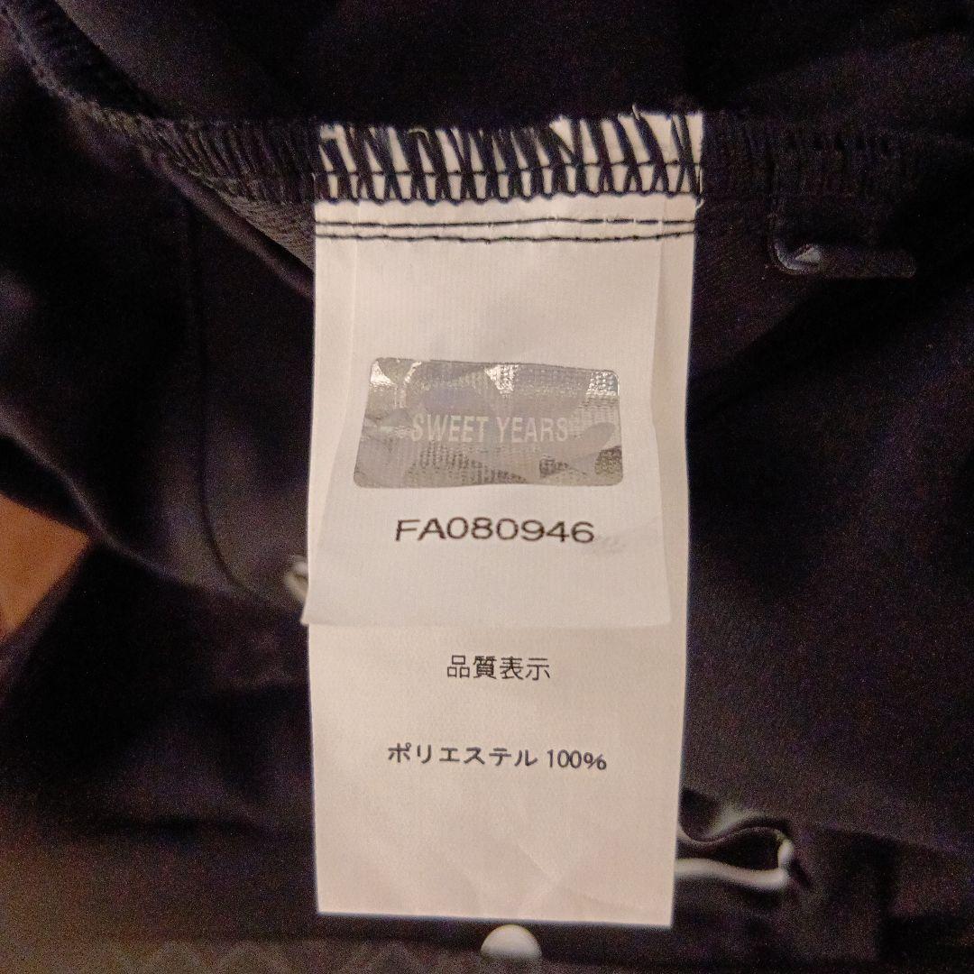 未使用品　sy32 by sweet years ブラック　総柄　Lサイズ相当
