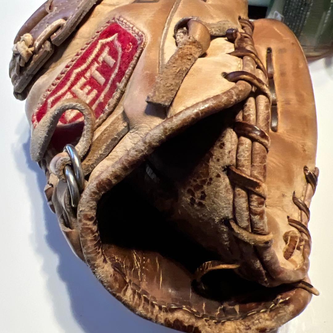 ZETT 硬式グローブ 茶色 使用感ありサード用