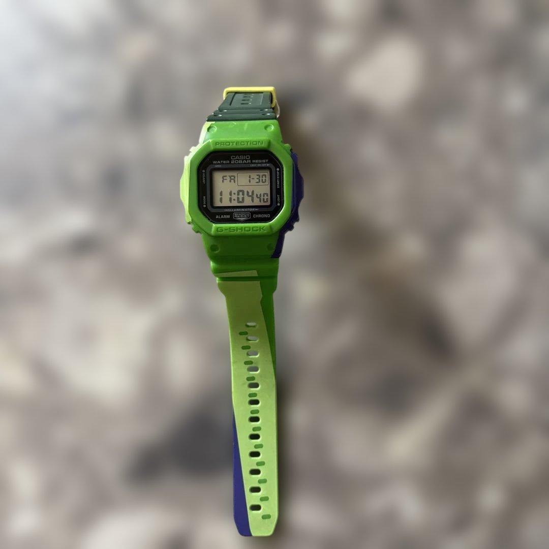 CASIO G-SHOCK グリーン/ネイビー デジタル腕時計