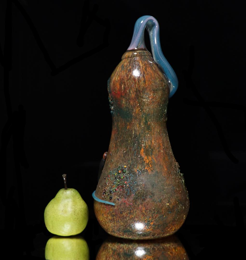 ドーム・ナンシー 瓢箪フォルム 昆虫意匠コロシント 特大置物 36cm2.2kg