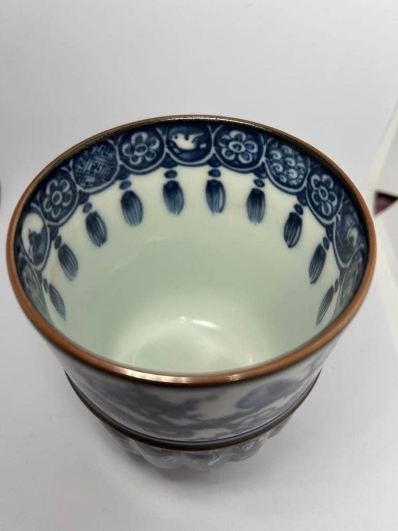 加藤利昌 祥瑞写 湯呑（大）10cm×10cm 京焼 無傷