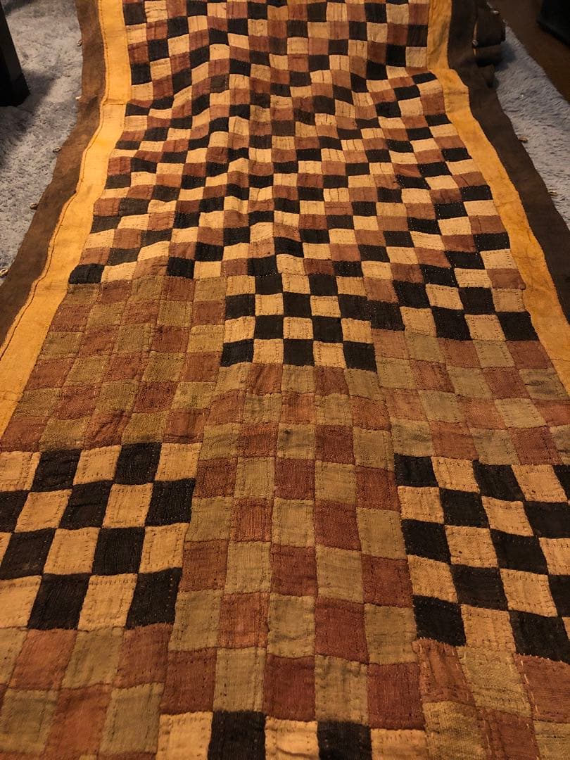 クバ族　草ビロード　貴重　アンティーク