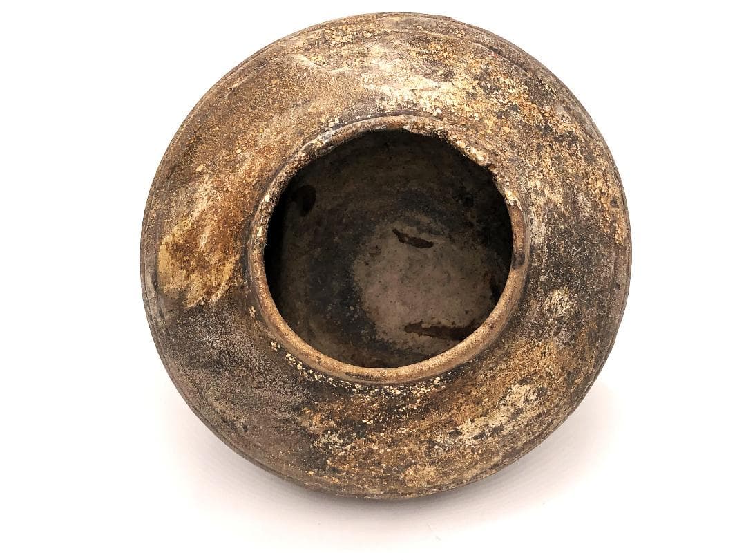 【 須恵器 壺 】　古墳～平安時代　後代金直し　炻器