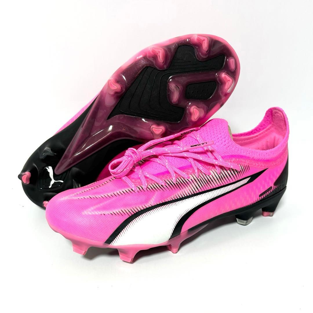 新品 プーマ W ウルトラ アルティメット FG/AG ポイズンピンク 23.0