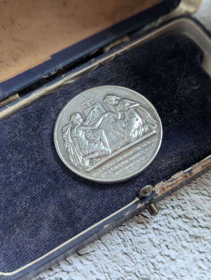 フランス アンティーク マリッジ  シルバー約13.8g 1928年