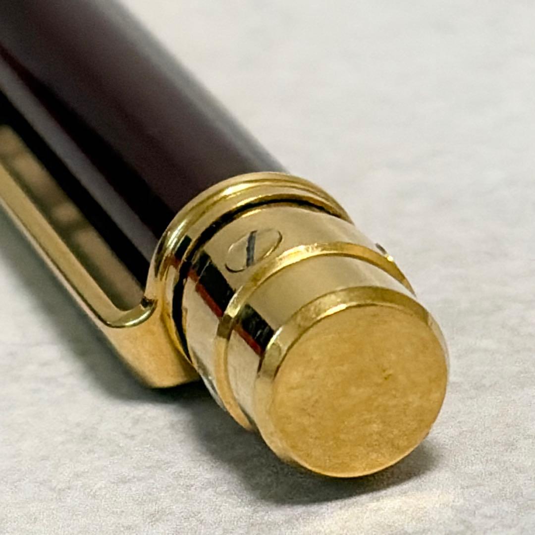 カルティエ サントスドゥカルティエローラーボールペン ボルドー　箱付き