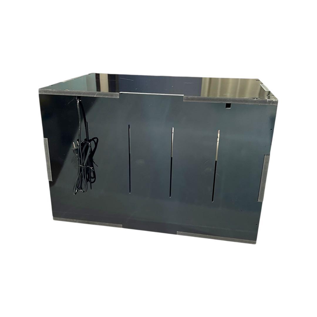 【サーモ内蔵・未使用】爬虫類 ケージ 60×40×40 ブラック