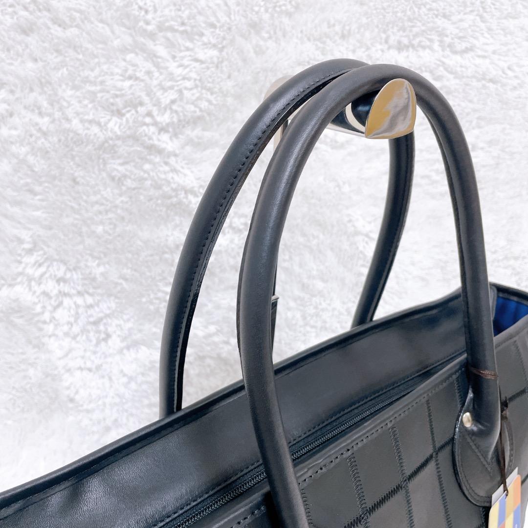 TRION トライオン ハンドバッグ ビジネス クラブレザー A4 ブラック