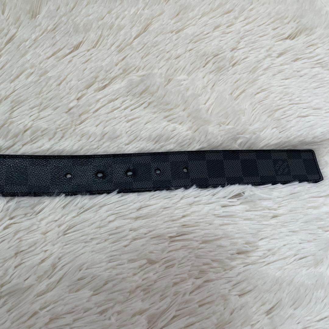 美品 ルイヴィトン ダミエ サンチュール アンヴァントゥール ベルト 黒 M